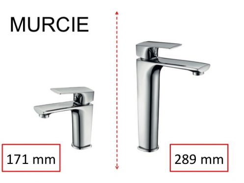 Blandebatteri, højde 171 eller 289 mm - MURCIE CHROME