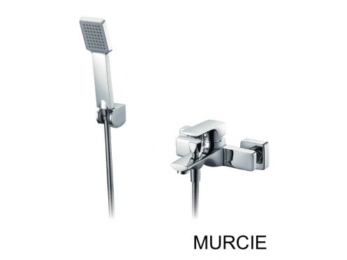 Badekar blandebatteri, mixer, lige / firkantet stil - MURCIE CHROME