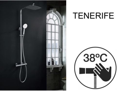 Kolumna prysznicowa, termostatyczna - TENERIFE CHROM