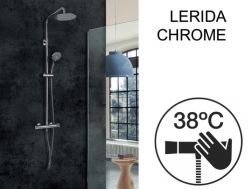 Brusekolonne, termostat - LERIDA CHROME