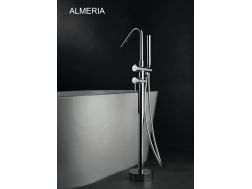 Robinetterie sur pied pour baignoire, melangeur - ALMERIA CHROME