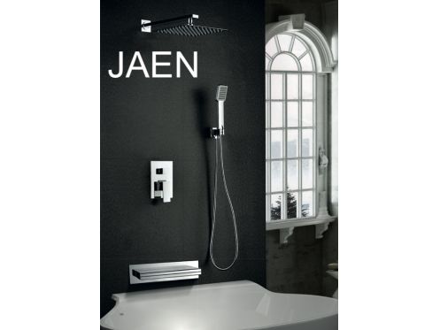Bateria wannowa jednouchwytowa, odpÅ‚yw kaskadowy - JAEN CHROME