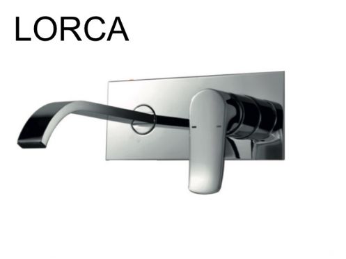 Skjult vÃ¦gmonteret blandebatteri, 200 mm lang - LORCA CHROME