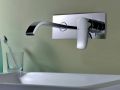 Skjult vÃ¦gmonteret blandebatteri, 200 mm lang - LORCA CHROME