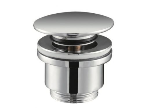 Chrome - Bonde de lavabo, push up, finition Chrome