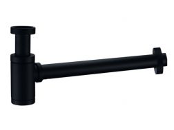 Wastafelsifon messing mat zwart