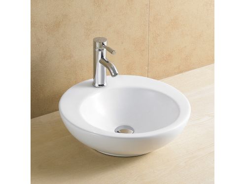 Vasque � 455 mm, en c�ramique blanc - ELEGANCE