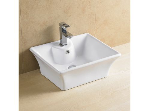 Vasque 49 x 41 cm, en c�ramique blanc - CUADRADO