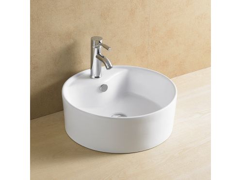 Vasque � 460 mm, en c�ramique blanc - ELEGANCE