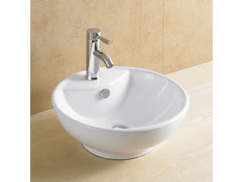 Vasque � 450 mm, en c�ramique blanc - ELEGANCE