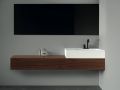 Brugerdefineret badeværelse kabinet, integreret håndtag, højde 20 cm, træfinish - EL CONCEPTO 20 Open Wood