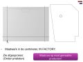 Zij-evacuatie douchebak, goot design - VULCANO FRONTAL