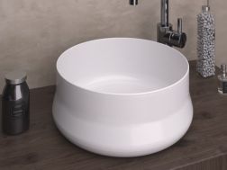 Vasque lavabo, Ø 400 mm, en céramique blanc - GENIL