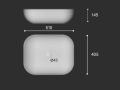 Vasque lavabo, 510 x 405 mm, en c�ramique blanc - BEIRA