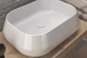 Vasque lavabo 560 x 420 mm, en céramique blanc - ESCA