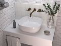 Vasque lavabo, 425 x 425 mm, en c�ramique fine blanc - OBI