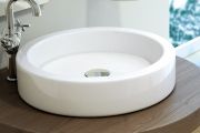 Vasque lavabo Ø 450 mm, en céramique blanc - CIRCUS