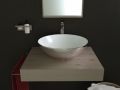 Vasque lavabo � 400 mm, en c�ramique d�cor�e - BOL BICOLOR