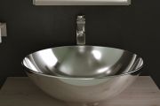 Vasque lavabo Ø 400 mm, en céramique décorée - BOL PLATA