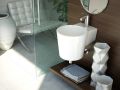 Vasque lavabo 470 x 390 mm, en cramique, suspendu - ADONIA