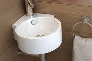 Håndvask 310 x 430 mm, keramik, væghængt - DASHA