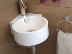 Vasque lavabo 310 x 430 mm, en céramique, suspendu - DASHA