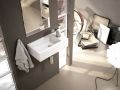Lave mains rectangulaire, 50x26 cm, robinetterie  droite -