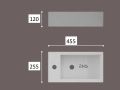 Lave mains, 255 x 455 mm, en cramique, suspendu - PICOLO I.