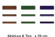 Moldura og Tira 28 cm - vægflise i orientalsk stil.