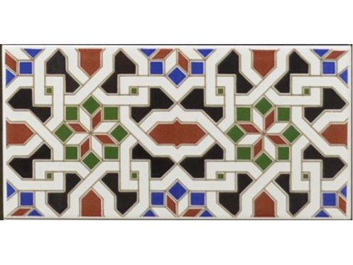 GRANADA 14x28 cm - vÃ¦gflise i orientalsk stil.
