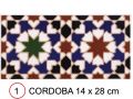 CORDOBA 14x28 cm - carrelage mural, au style Oriental.