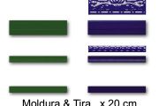 Moldura og Tira 20 cm - vægflise i orientalsk stil.