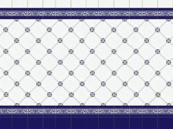 CUARTEO AZUL 20x20 cm - carrelage mural, au style Oriental.