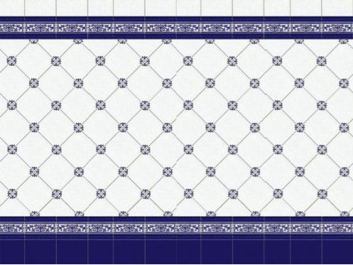 CUARTEO AZUL 20x20 cm - carrelage mural, au style Oriental.