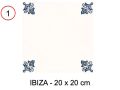IBIZA 20x20 cm - carrelage mural, au style Oriental.