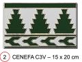 M 13 VERDE 15x20 cm - wandtegel, in oosterse stijl.