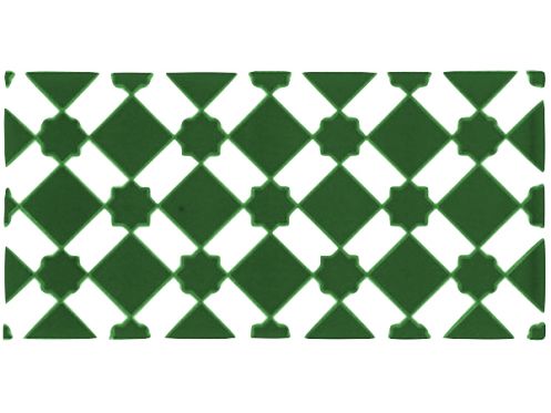 M 13 VERDE 15x20 cm - wandtegel, in oosterse stijl.