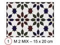 M 2 MIX 15x20 cm - carrelage mural, au style Oriental.