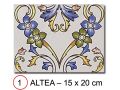 ALTEA 15x20 cm - carrelage mural, au style Oriental.