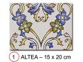 ALTEA 15x20 cm - vÃ¦gflise i orientalsk stil.
