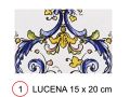 LUCENA 15x20 cm - carrelage mural, au style Oriental.