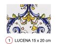 LUCENA 15x20 cm - wandtegel, in oosterse stijl.