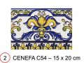 LUCENA 15x20 cm - vægflise i orientalsk stil.