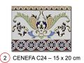 COIMBRA BEIGE 15x20 cm - vÃ¦gflise i orientalsk stil.