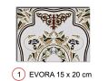 EVORA MARRON 15x20 cm - pÅ‚ytka Å›cienna w stylu orientalnym.