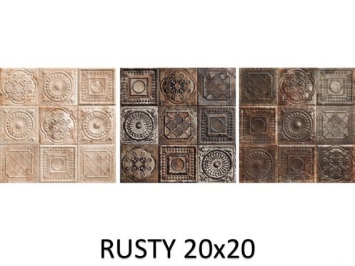 RUSTY 20x20 cm - vægflise i orientalsk stil.