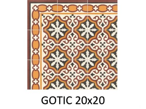 GOTIC 20x20 - Carrelage, aspect carreaux de ciment - MAINZU