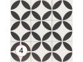 TRINITY BLACK  20x20 - Carrelage, aspect carreaux de ciment - SERIE THE THREE CAPITALS - MAINZU