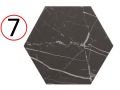 MARMOL 14x16 et 7x30 cm - Carrelage hexagonal et chevron, effet marbre