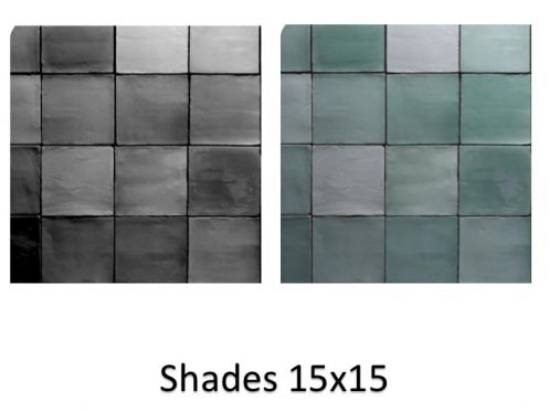 Shades 15x15 cm - Płytka ścienna w stylu marokańskim Zellig.